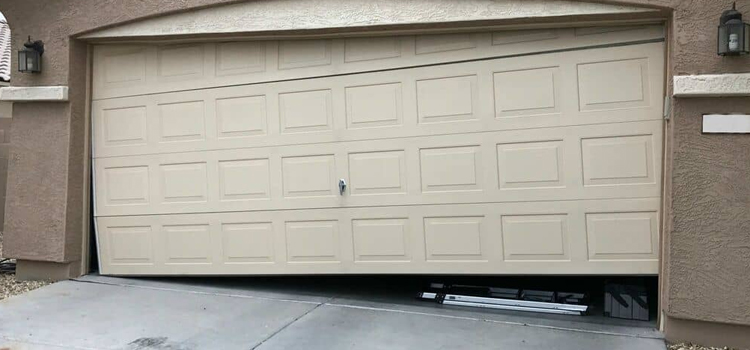 garage-door-bent-off-track-repair in Niagara Falls